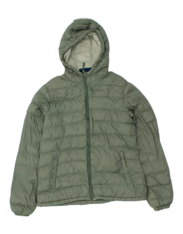 While Supplies Last MOUNTAIN WAREHOUSE Womens Hooded Padded Jacket UK 16 Large  Green