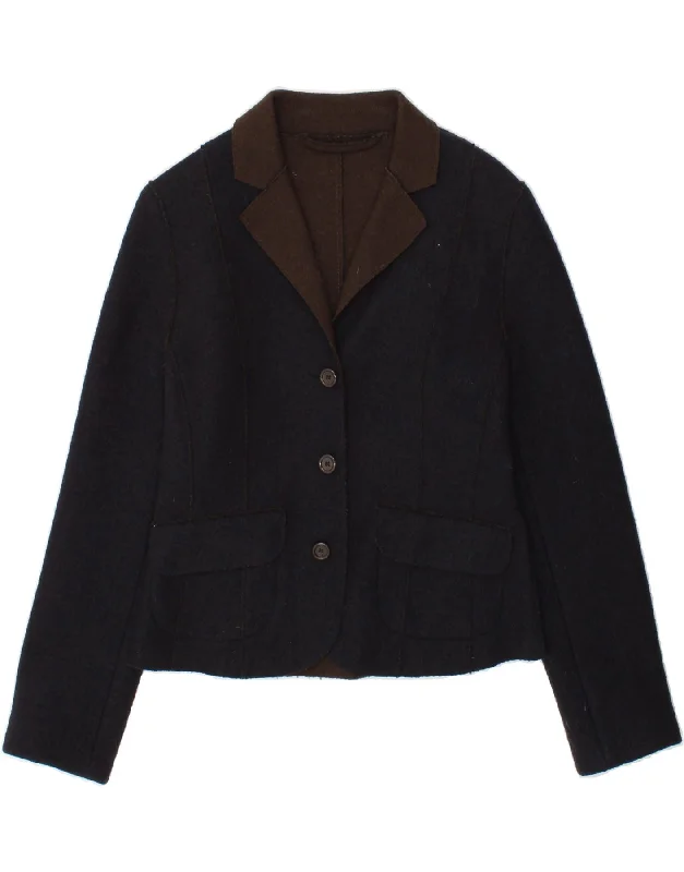 Weekend Offers That Impress HENRY COTTONS Womens 3 Button Blazer Jacket IT 44 Medium Navy Blue Wool Weekend Offers That Impress HENRY COTTONS Womens 3 Button Blazer Jacket IT 44 Medium Navy Blue Wool