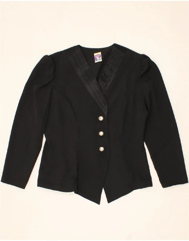 While Supplies Last YESSICA Womens Oversized Asymetric 3 Button Blazer Jacket EU 44 XL Black