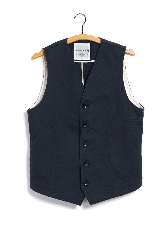 Time-Limited Offer KNUD | Workwear Waistcoat | Dark Navy