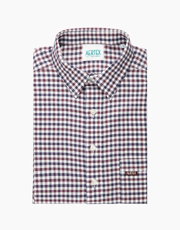 Weekend Bargains to Love Aertex Taunton Burgundy Short Sleeve Polo Shirt