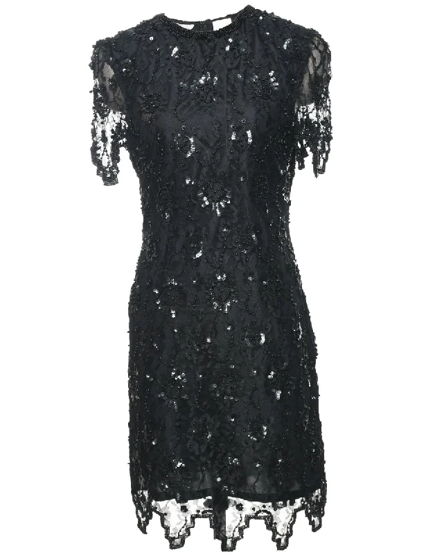 Shop Now Sequined Evening Dress - S