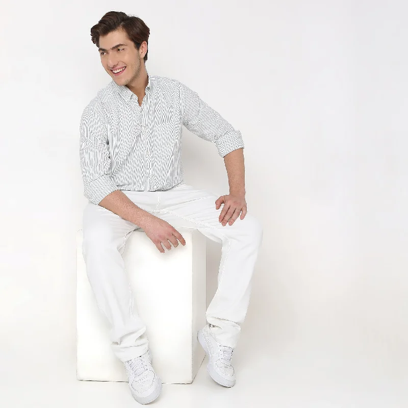 While Supplies Last Regular Fit Striped Shirt