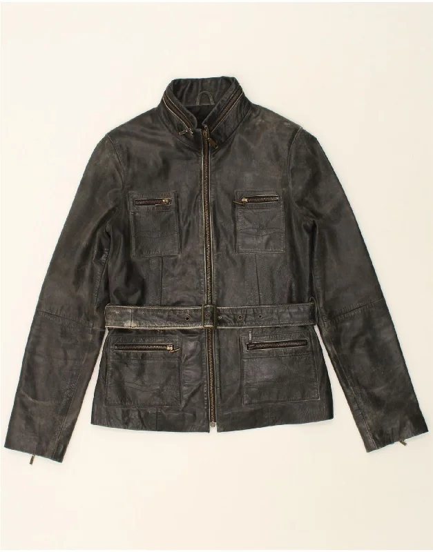 Weekend Specials to Enjoy VERO MODA Womens Leather Jacket UK 12 Medium Black Leather Weekend Specials to Enjoy VERO MODA Womens Leather Jacket UK 12 Medium Black Leather
