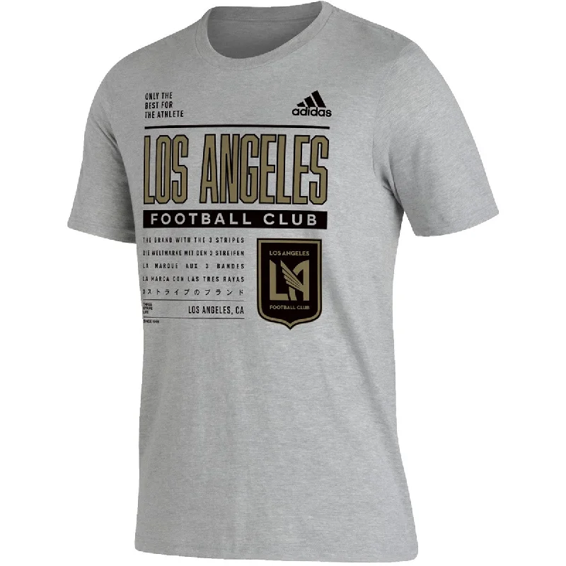 Take Action adidas LAFC Pregame T-Shirt (Grey/Gold)