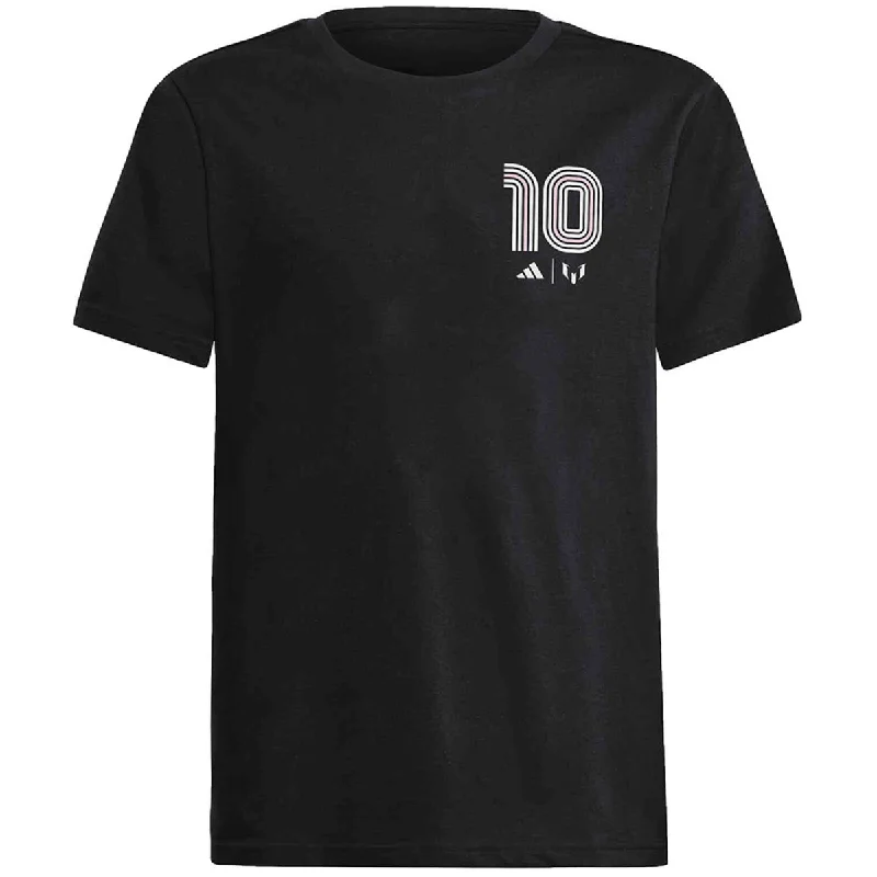 Hurry In adidas Youth Fresh Lionel Messi T-Shirt (Black)