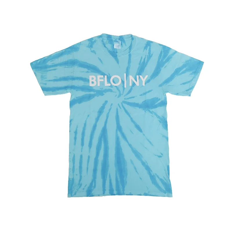 Act Fast BFLO Aqua Blue Tie Dye Short Sleeve T-Shirt