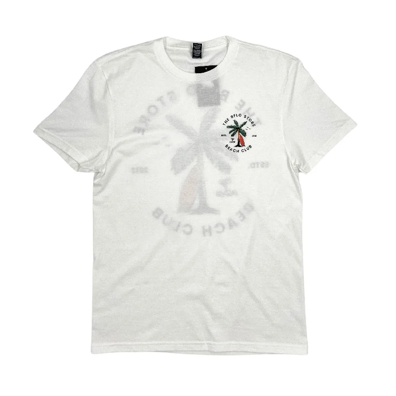 Cash Savings BFLO Store Beach Club White Short Sleeve Shirt