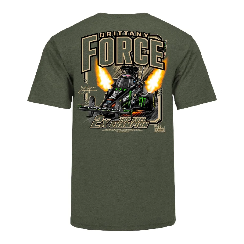 Unwind with Weekend Discounts Brittany Force Miltary 2X T-Shirt