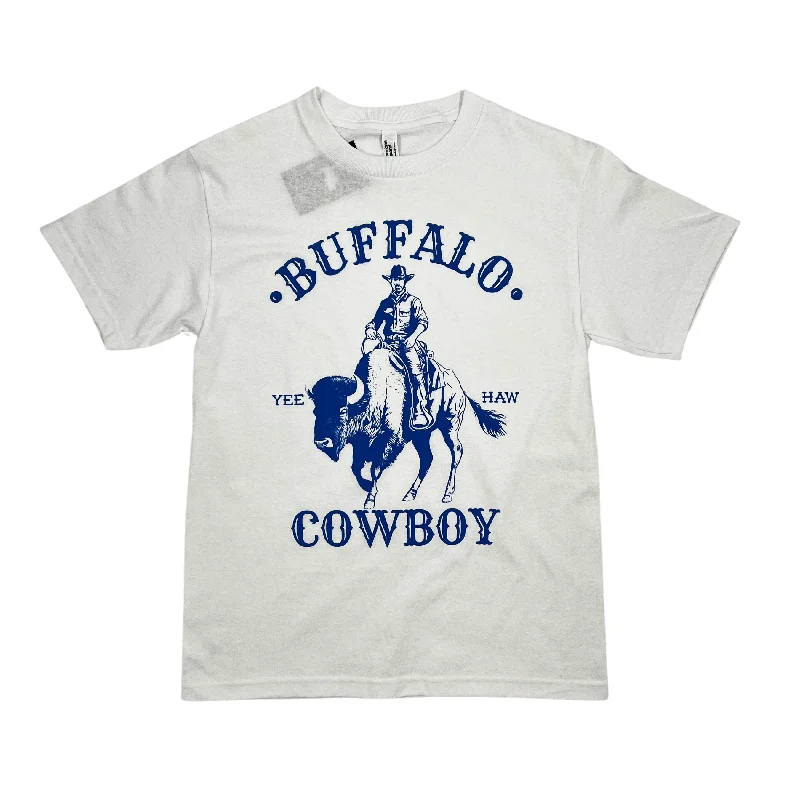 Midnight Sale Buffalo Cowboy Yee Haw White Short Sleeve Shirt