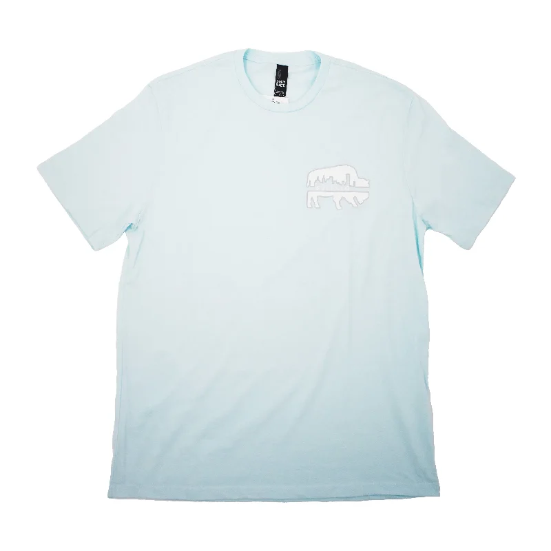 Value Deals Buffalo Skyline Seaglass Blue Short Sleeve Shirt