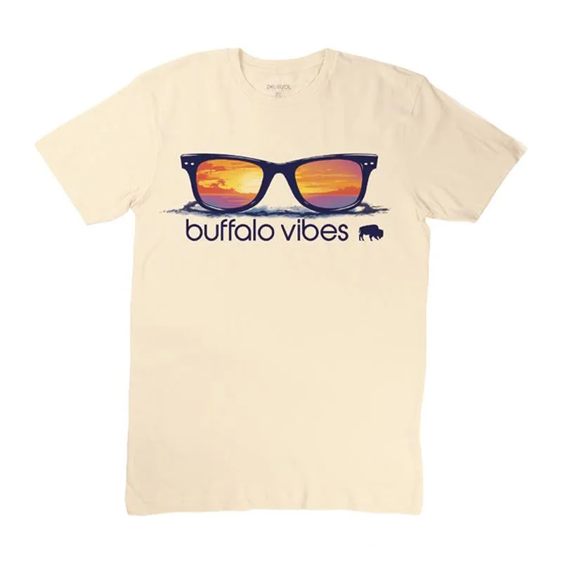 Pay Less Buffalo Vibes Natural Tan UV Color Changing Short Sleeve Shirt