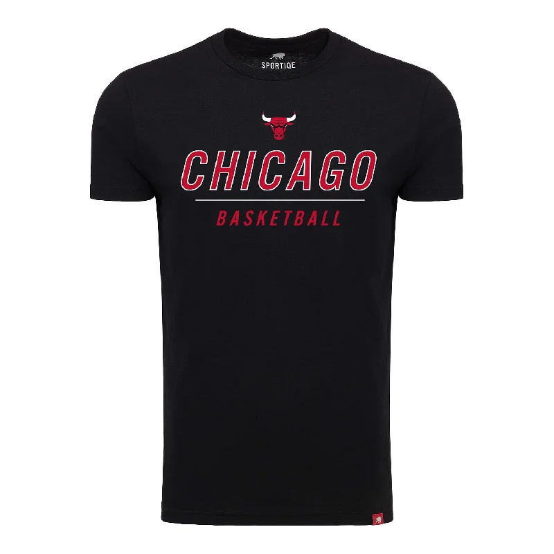 Weekend Steals Await Chicago Bulls Sportiqe Basketball Black Comfy T-Shirt