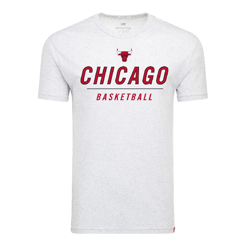 Your Weekend, Your Savings Chicago Bulls Sportiqe Basketball White Comfy T-Shirt
