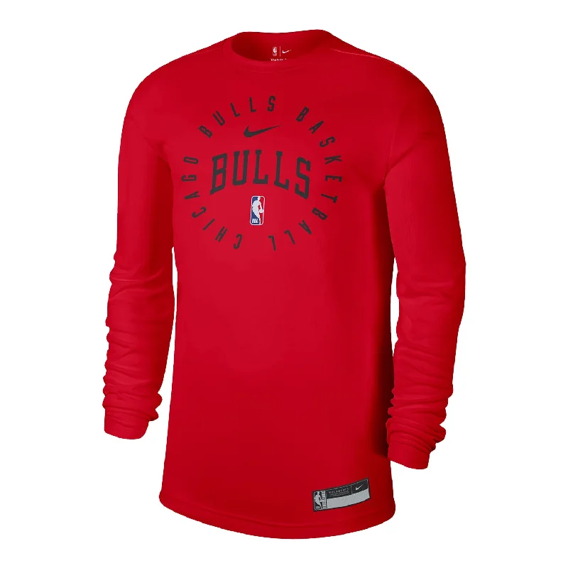 Make Your Weekend Count with Savings Chicago Bulls Nike Practice Circle Red Long Sleeve T-Shirt