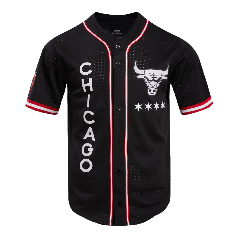 Weekend Savings Spectacle 2023-24 CHICAGO BULLS CITY EDITION MESH BUTTON DOWN SHIRT