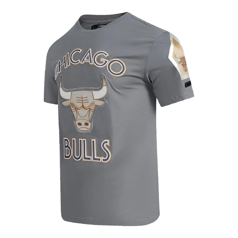 Midnight Madness 2024-25 Chicago Bulls City Edition Pro Standard Multi-Logo Grey T-Shirt