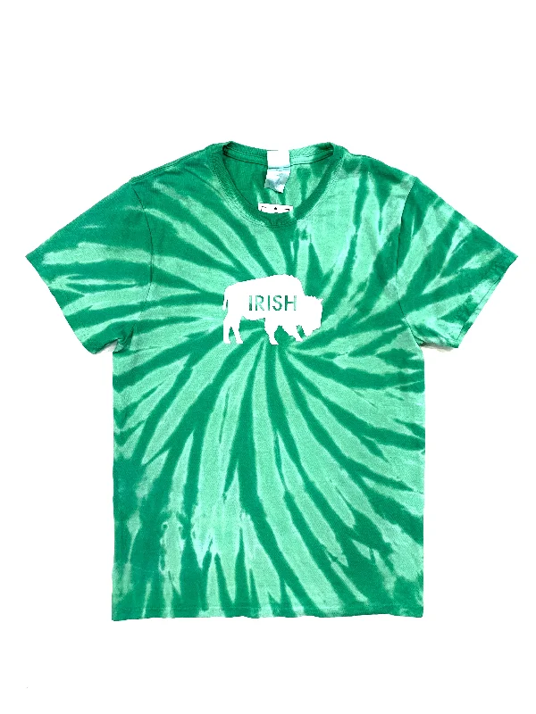 The Best Prices Green Tie-Dye Irish Short Sleeve Shirt