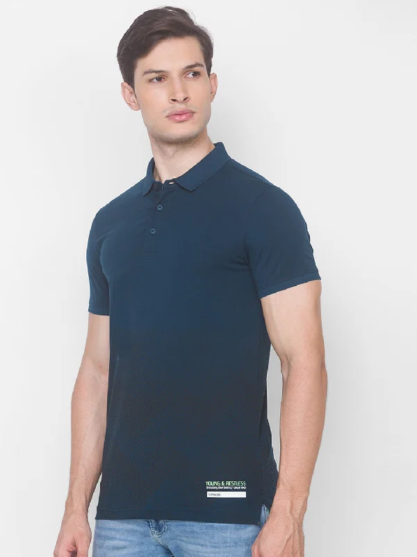 Weekend Deals That Thrill Spykar Orange Cotton Slim Fit T-Shirt For Men