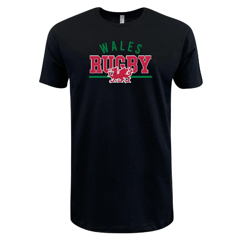 Weekend Discounts to Enjoy Nations of Rugby Wales Wordmark Supersoft Tee