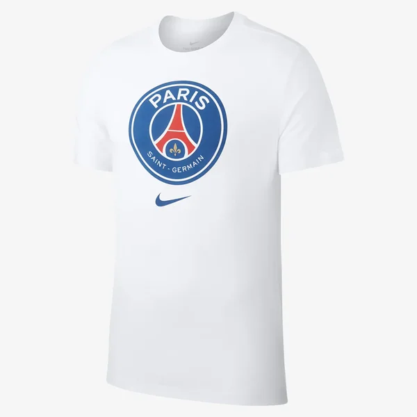 Weekend Savings Delight Nike Men's 19/20 PSG Crest Tshirt (White)