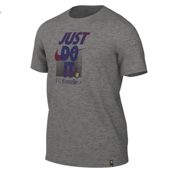 Unmissable Sale Nike Barcelona Just Do It T-Shirt (Dark Grey Heather)