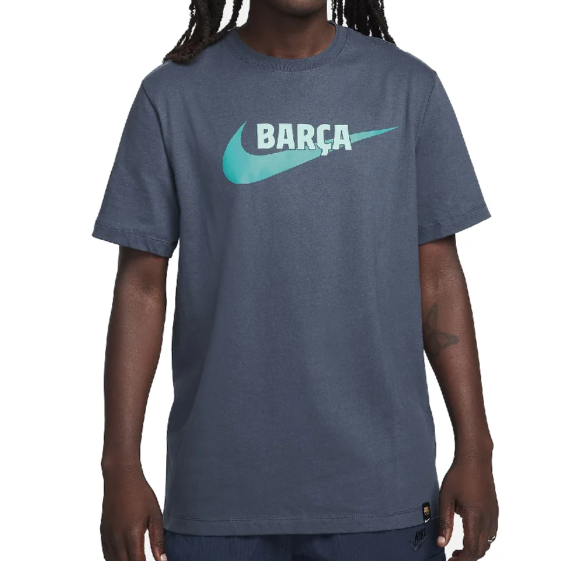 Weekend Discounts to Savor Nike Barcelona Swoosh T-Shirt 23/24 (Thunder Blue)