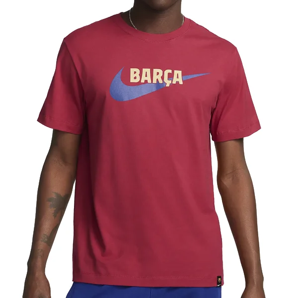 Weekend Offers That Tempt Nike Barcelona Swoosh T-Shirt 23/24 (Noble Red/Gold)