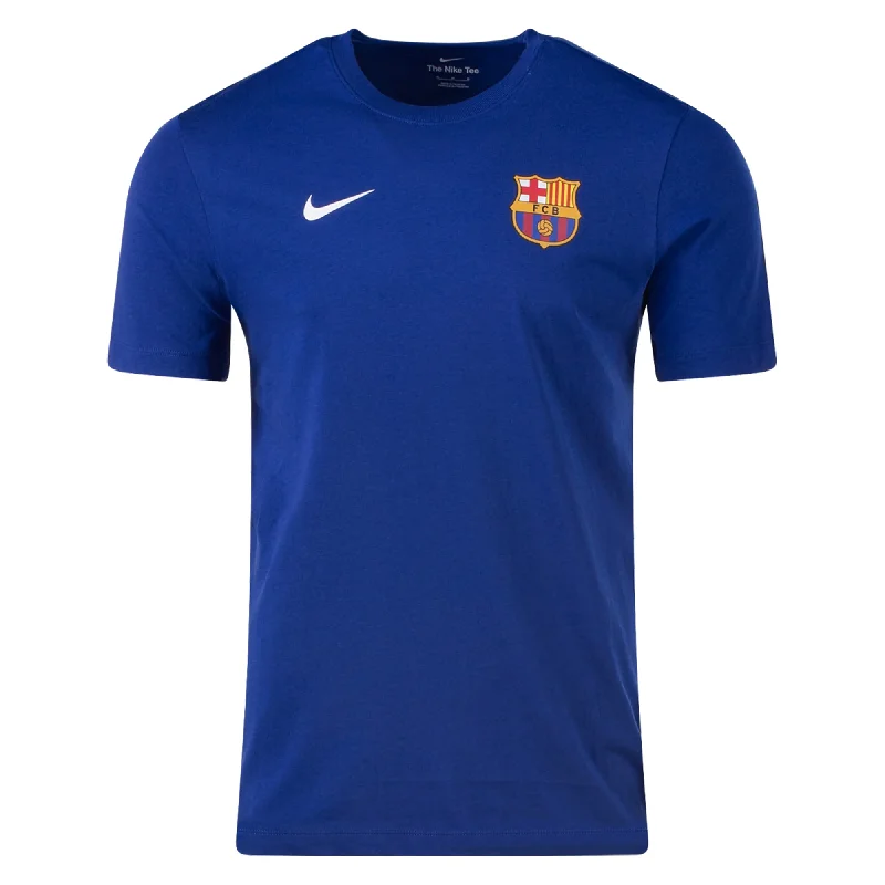 Savings Galore Nike Mens Barcelona Badge T-Shirt 24/25 (Deep Royal Blue/White)