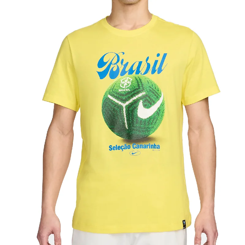 Unmissable Offer Nike Brazil Home Field T-Shirt 24/25 (Yellow)