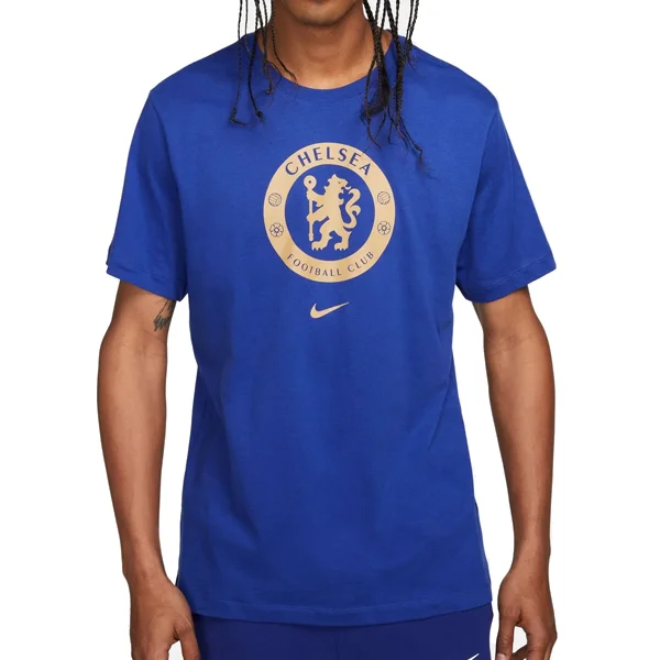 Mega Sale Nike Chelsea Crest T-Shirt 23/24 (Royal Blue/Gold)