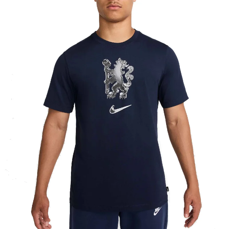 Crazy Deal Nike Chelsea Lion Crest Logo T-Shirt 24/25 (Navy)