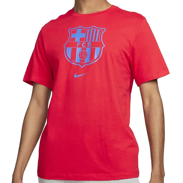 Steals and Deals Nike FC Barcelona Crest T-Shirt (University Red)