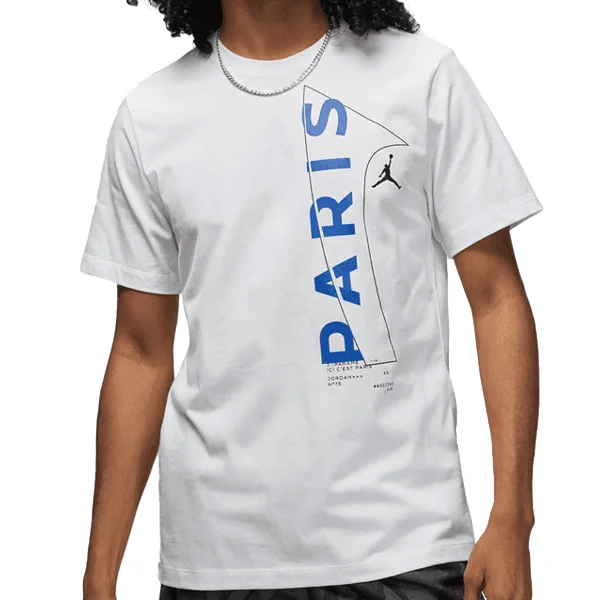 Now or Never Nike Paris Saint-Germain Wordmark T-Shirt (White)