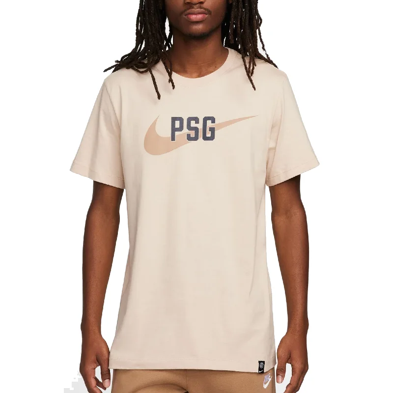 Weekend Offers That Excite Nike Mens Paris Saint-Germain Swoosh T-Shirt (Sanddrift)