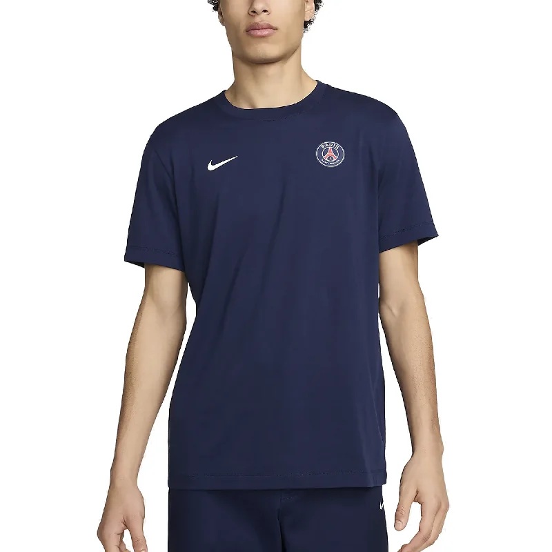 Year-End Sale Nike Paris Saint-Germain Badge T-Shirt (Midnight Navy)