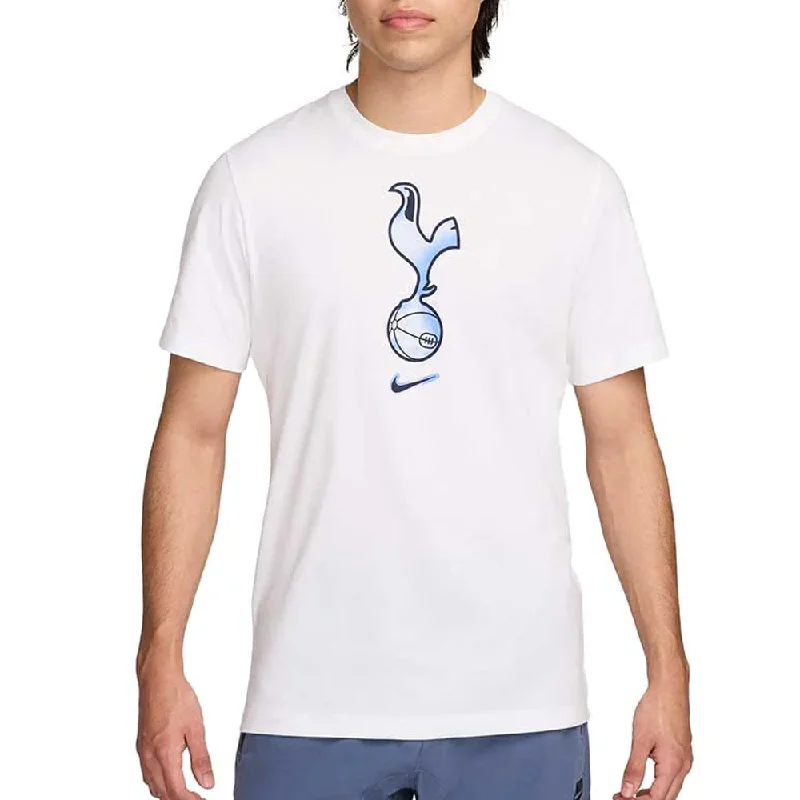 Unwind with Weekend Discounts Nike Tottenham Crest T-Shirt 24/25 (White)