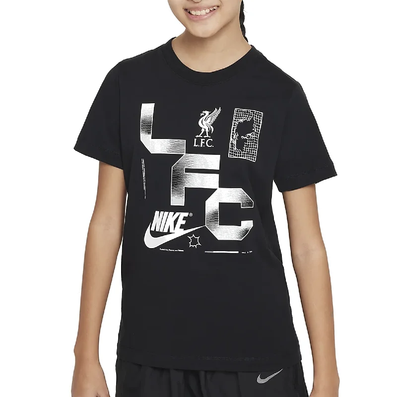 Weekend Bargains Galore Nike Youth Liverpool Futura T-Shirt (Black)