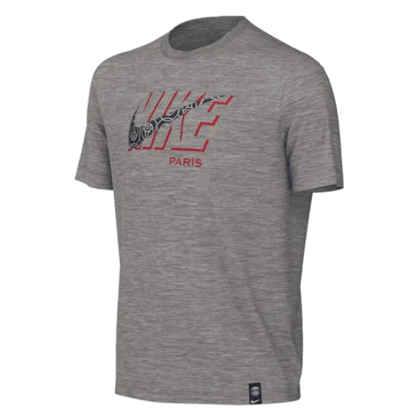 Unbeatable Deal Nike Youth Paris Saint-Germain Swoosh T-Shirt (Dark Grey Heather)
