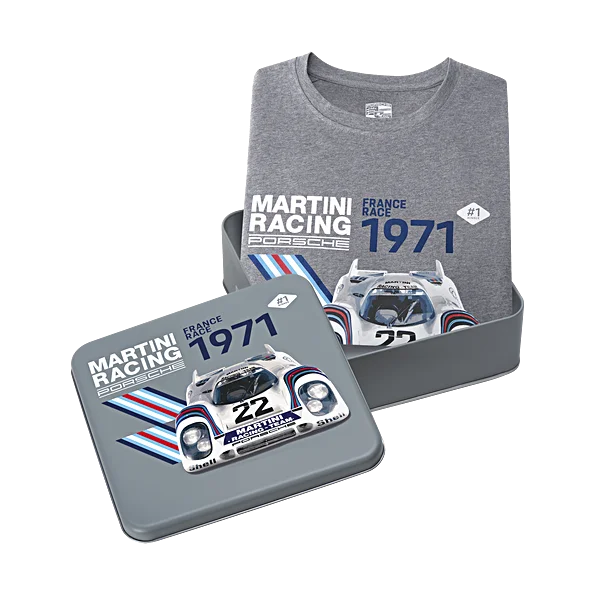 Half Price Porsche Collectors T-Shirt (Unisex) 1971 No. 21 - Martini Racing
