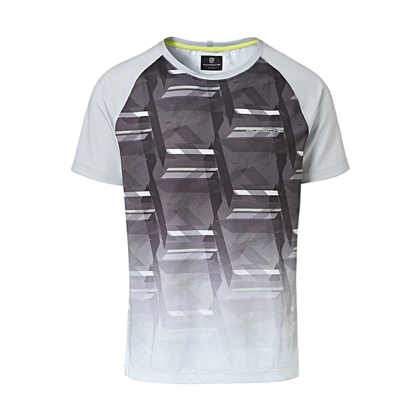 Take Advantage Porsche Men's T-Shirt Grey/Acid Green - Sport