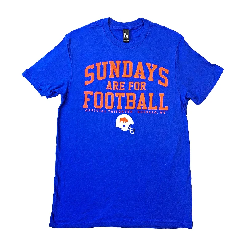 Extra Savings "Sundays Are For Football" Royal Blue Tee