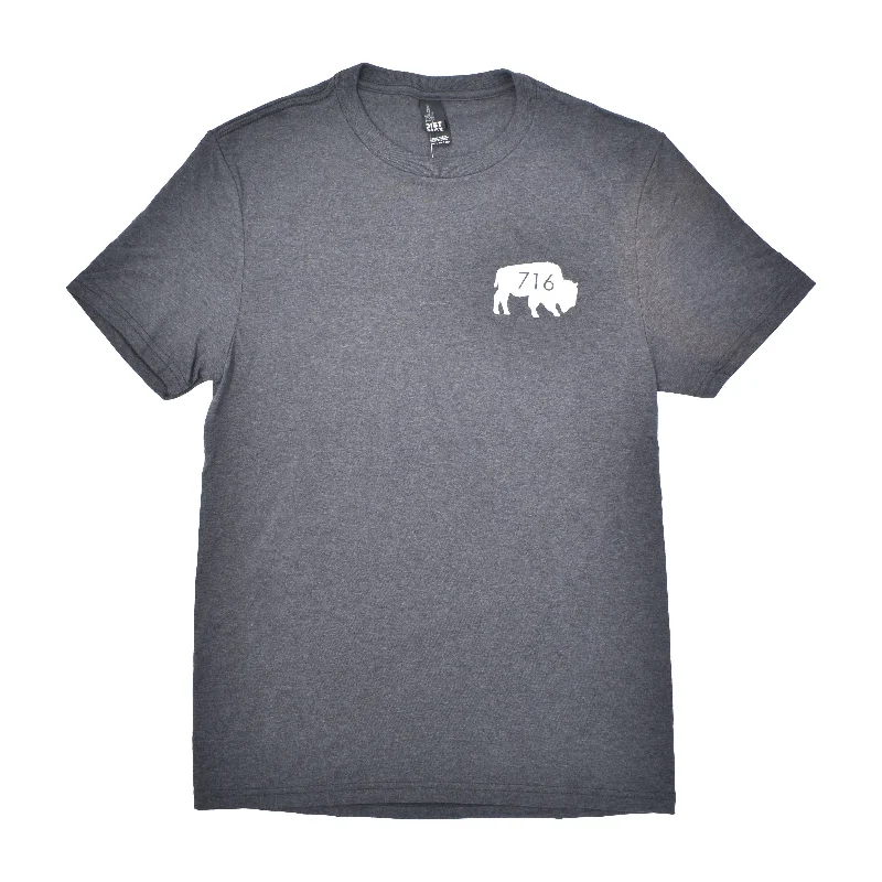 Crazy Deal Unisex BFLO 716 Heather Grey Short Sleeve Shirt