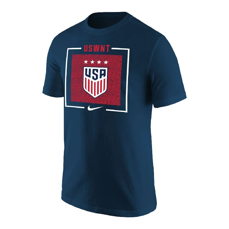 Steal Deal Men's Nike USWNT Box Outline Navy Tee
