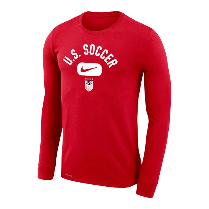 Weekend Bargains to Indulge In Men's Nike USWNT Arch Dri-Fit Long Sleeve Red Tee