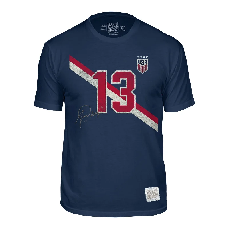 Weekend Discounts to Love Men's Retro Brand USWNT Vintage Morgan Navy Tee