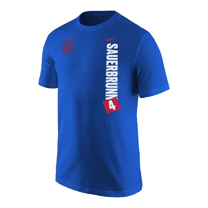 Weekend Price Cuts Galore Men's Nike USWNT Vertical Sauerbrunn Royal Tee