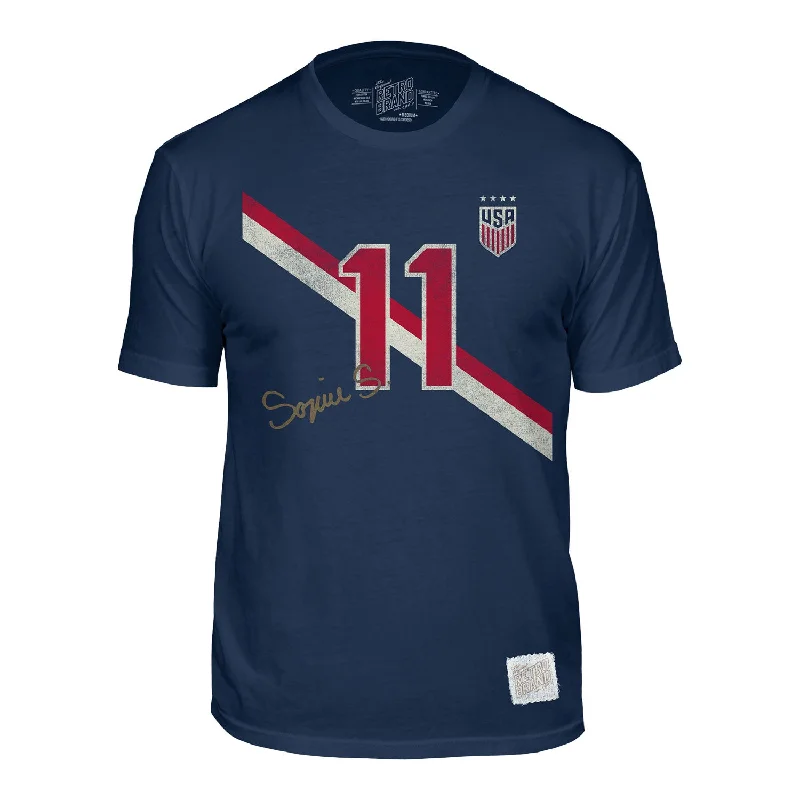 Weekend Savings Extravaganza Men's Retro Brand USWNT Vintage Smith Navy Tee