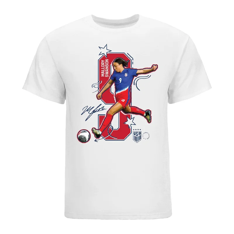 Final Offer Unisex USWNT Mallory Swanson White Tee