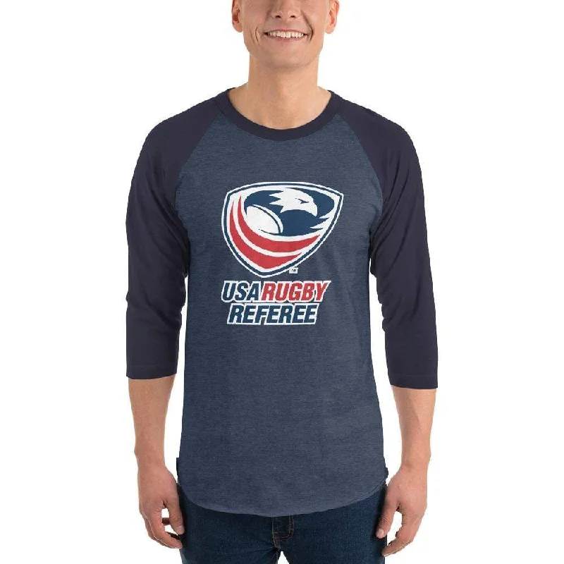 Weekend Specials to Cherish USA Rugby Referees 3/4 Sleeve Raglan Shirt